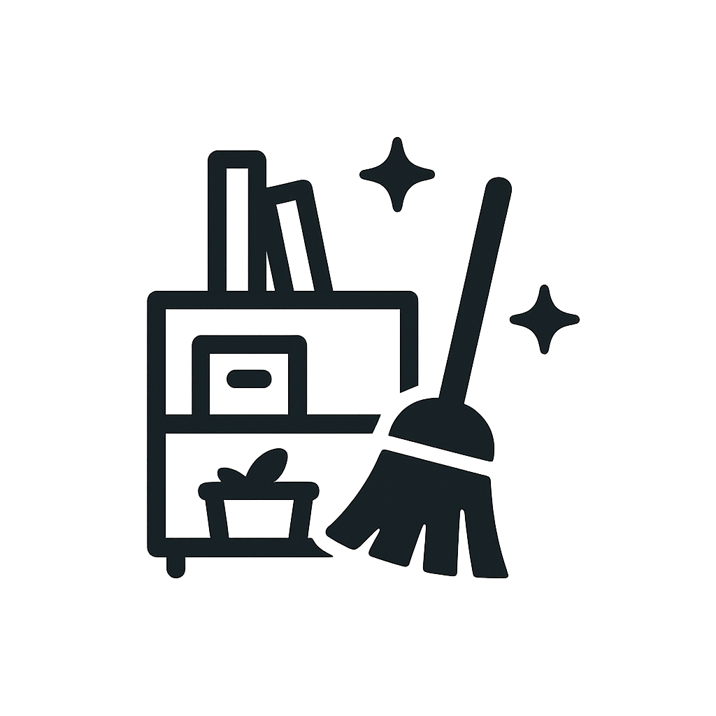 Tidying and organising icon